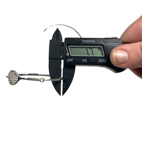 Vtg Signed JWK Mexico 925 Silver Tennis Racket Bracelet 2.8mm Band Hinged 7” - Picture 15 of 15